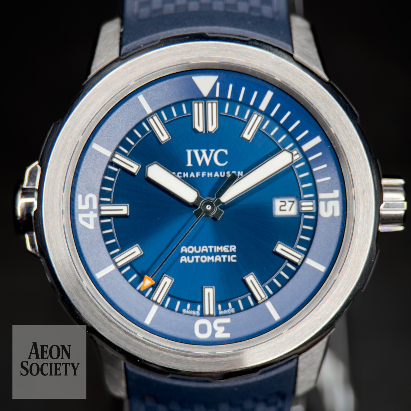 IWC Aquatimer Automatic Blue Dial Men’s Dive Sports Watch Full Set – IW328801