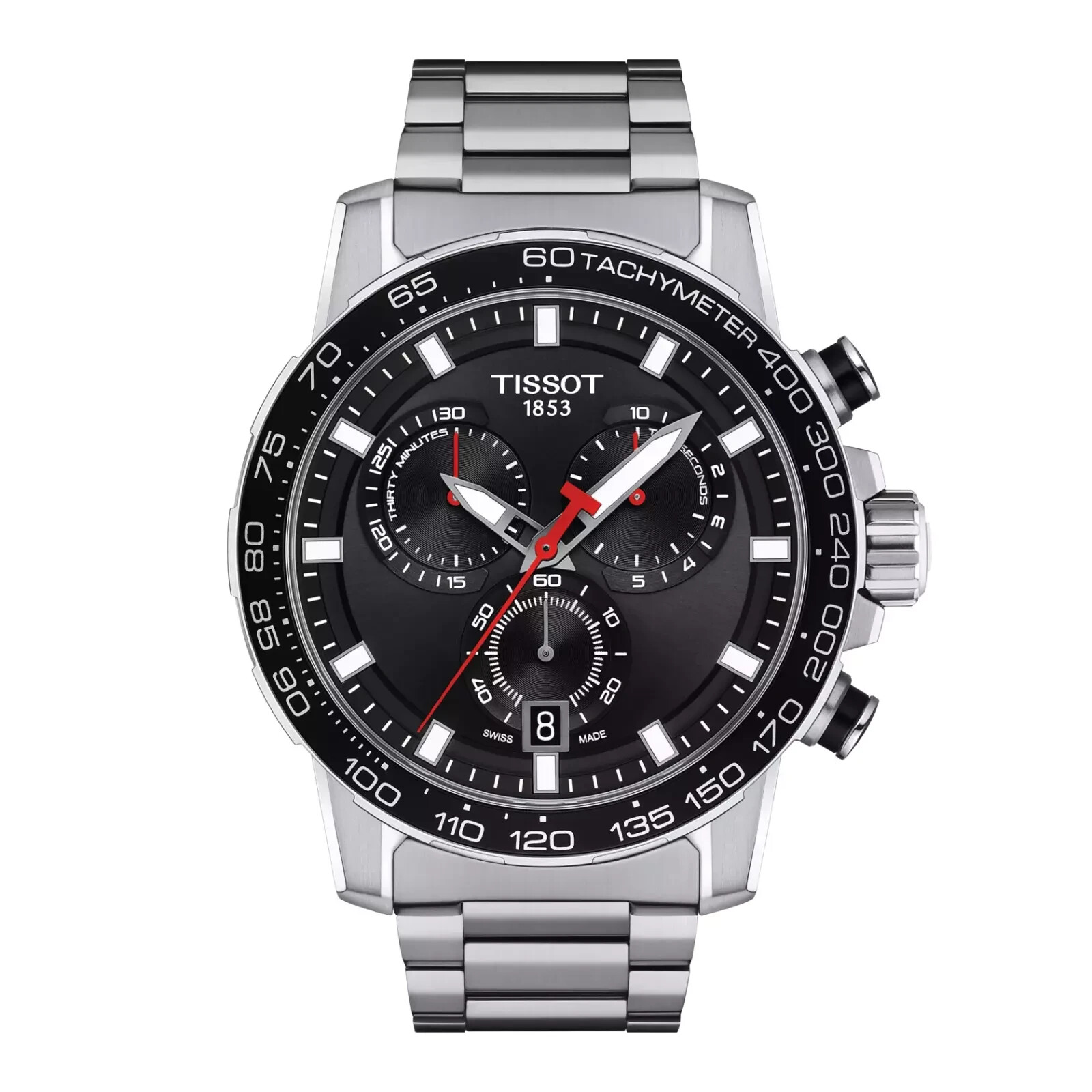 TISSOT Supersport Chrono T125.617.11.051.00 Quartz Black Dial Men’s Watch 45.5mm