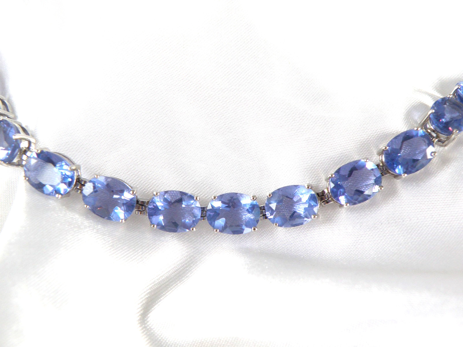 Sterling Silver 925 Treated Color Change Fluorite Tennis Bracelet Fits 7.5