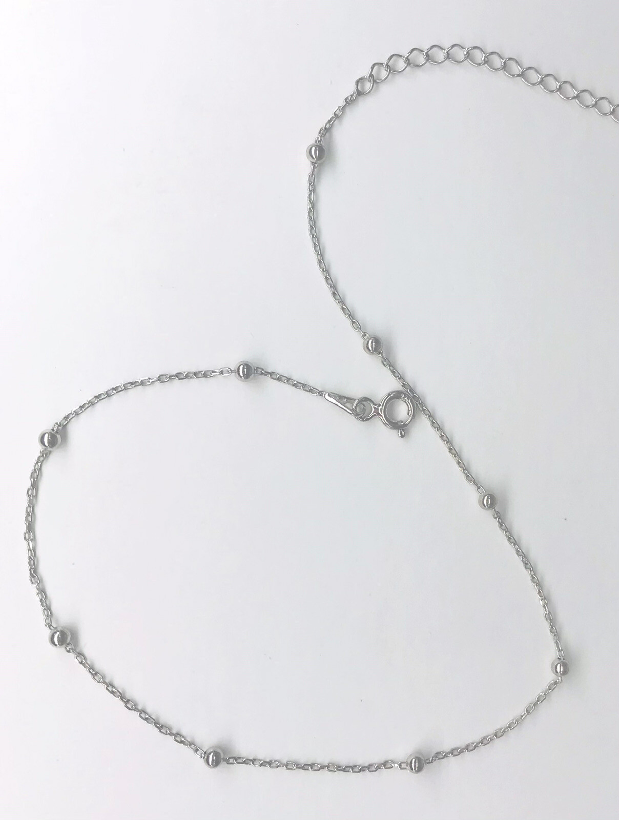 Lot of 5 Stylish Solid 925 Pure Sterling Silver Anklet / Ankle Bracelet / Bulk