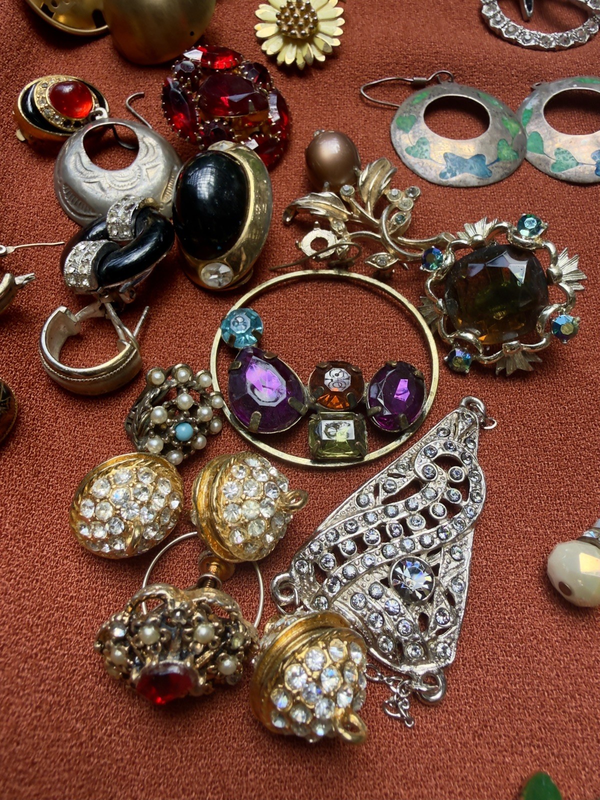 Jewelry NWT & used Earrings pins necklaces most intact, some craft pieces