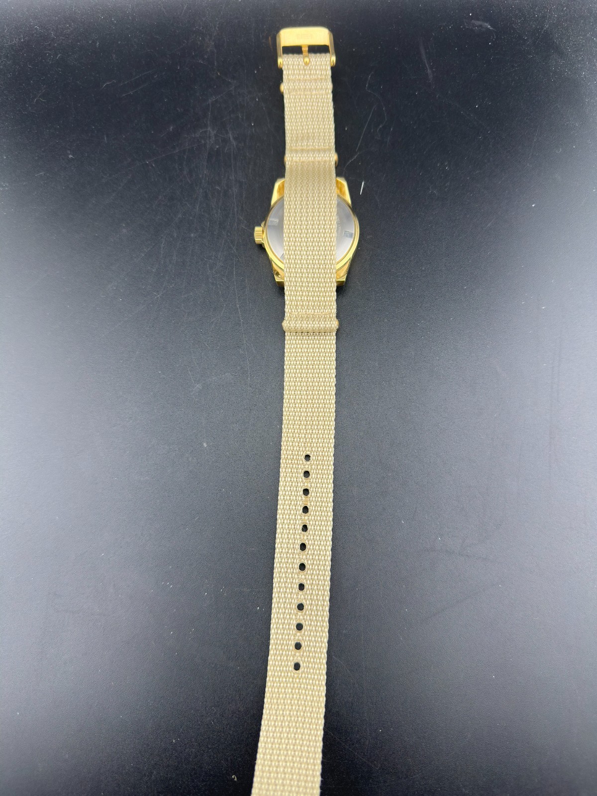 Seiko SUS Nano Universe Men’s Silver Dial Gold Tone 35mm Quartz Watch 7N01-0KL0