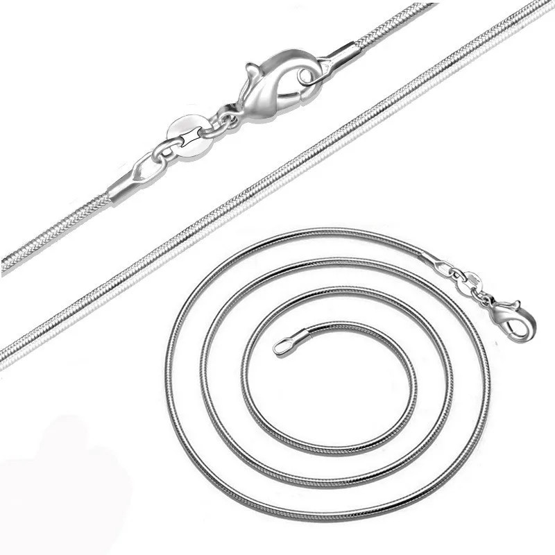 925 Sterling Silver 16/18/20/22/24/26/28/30 Inch 1-3Mm Snake Chain Necklace for