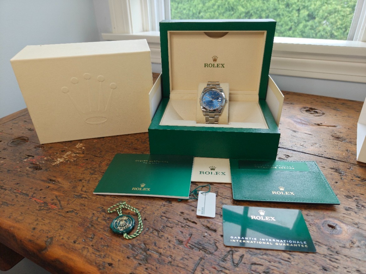 Rolex Datejust 41MM 126300 Azzurro Blue Dial 2024 Full Set UNWORN