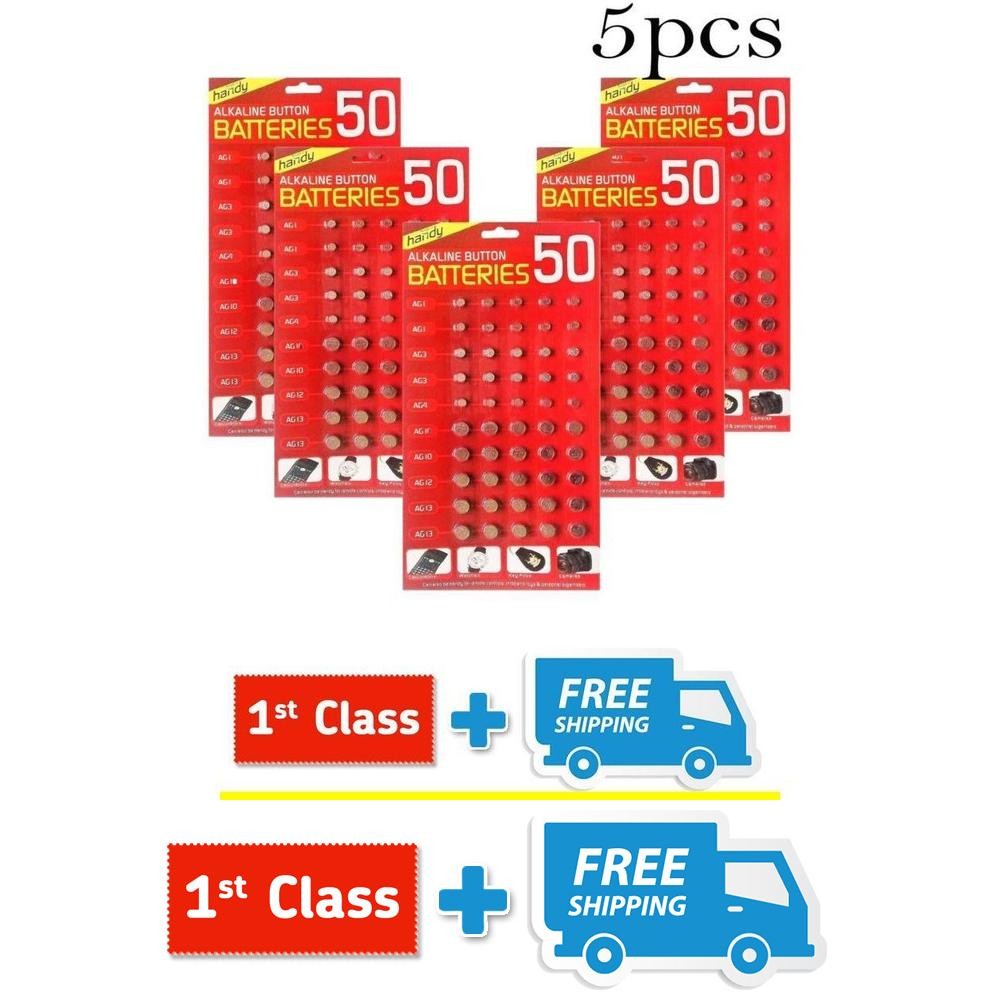50 X Mix ASSORTED Watch Cell Batteries