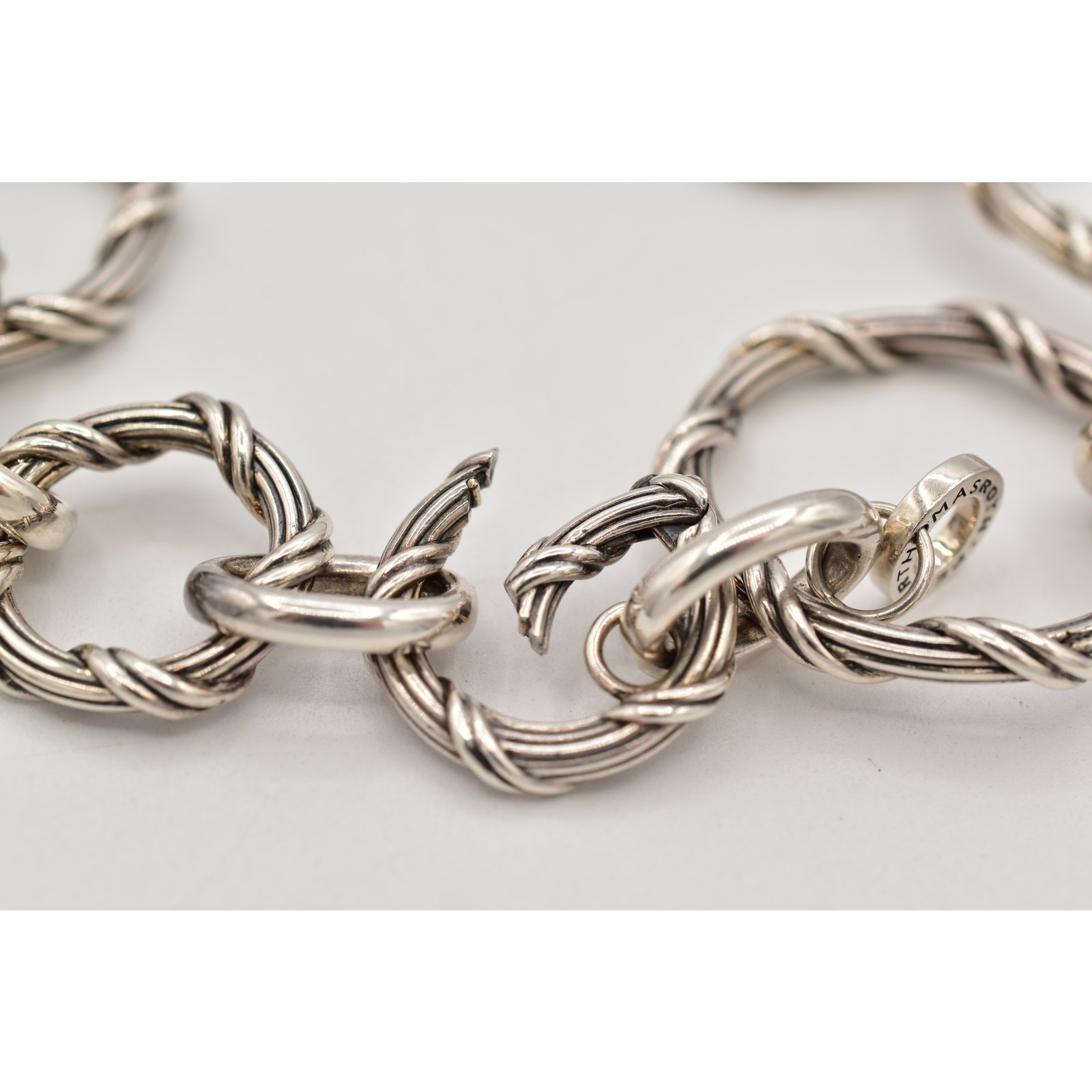Peter Thomas Roth Sterling Signature 20″ Necklace 135.0g Ribbon Reed Design