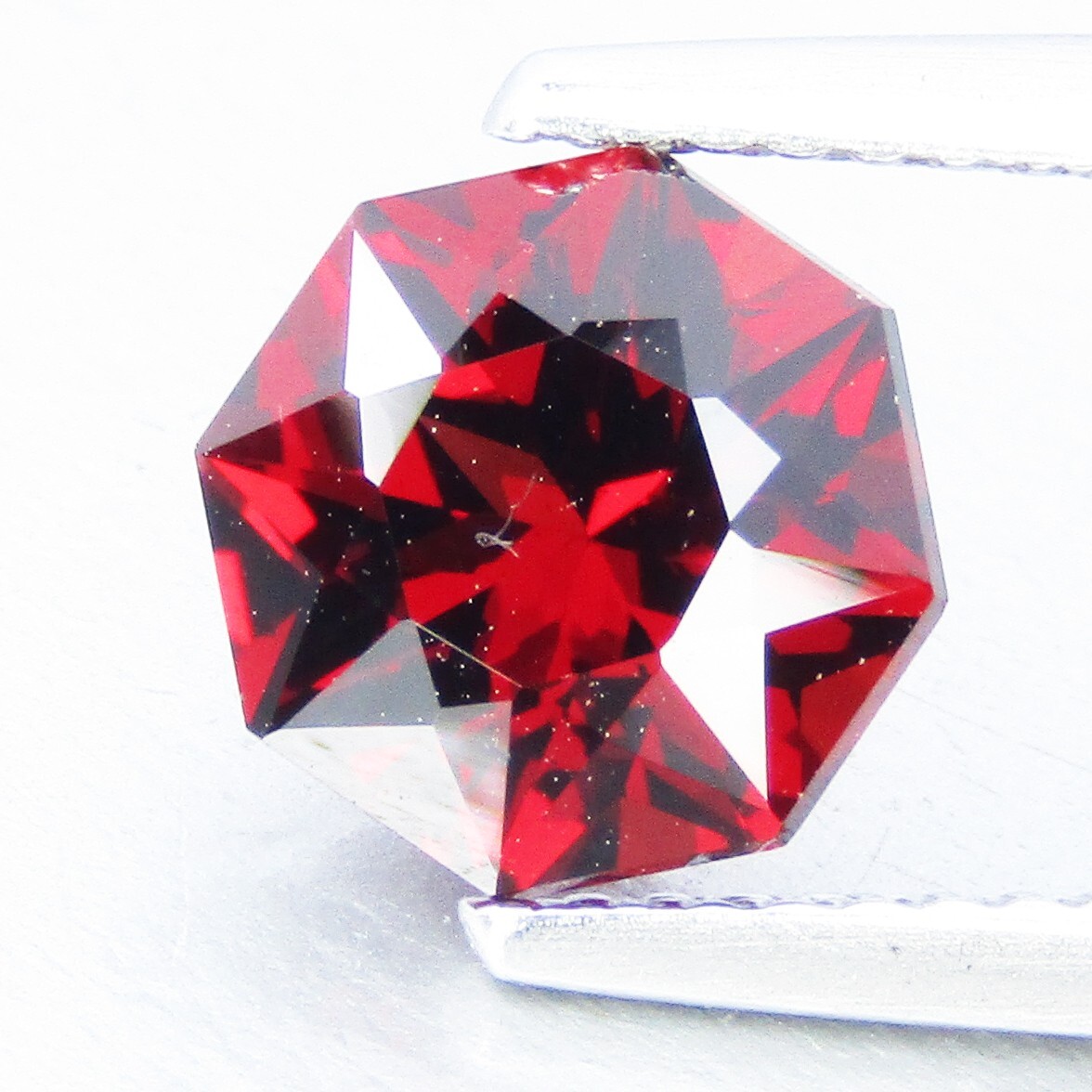 2.26Cts Natural Attractive Red Color Almandine Garnet 7.6mm Octagonal Cut Gem