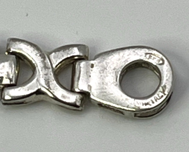 POSH X’s & O’s LOVE KISSES 6 in. ” BRACELET 925 Solid Sterling Silver ITALY Vtg