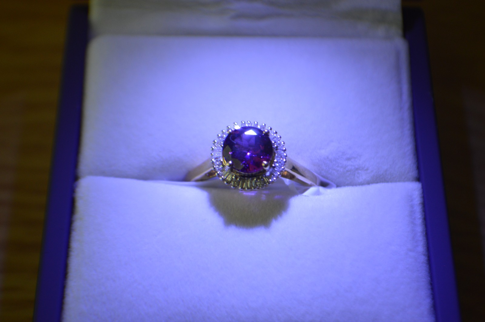 1.63ct Premium Ember Garnet / Diamond Ring 10K Yellow Gold Size 8 AGI Certified