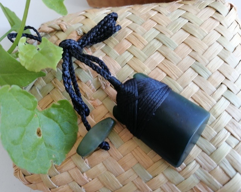 New Zealand Jade Greenstone Toki Matt Pendant 35mm L x 26mm W Unisex