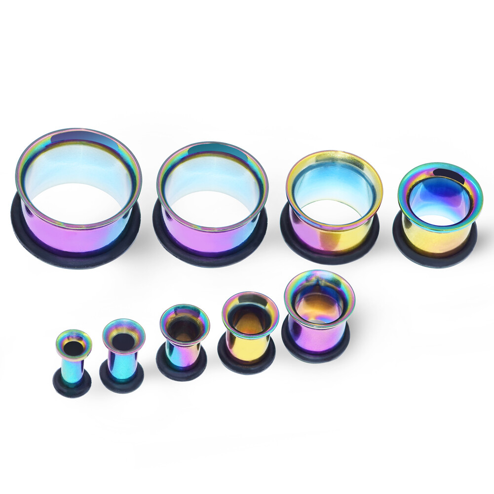 8G-5/8″ Ear Gauges Tunnels Stainless Steel Single Flare Expanders Body Piercing