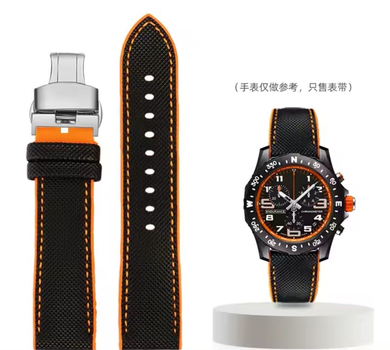 20/21/22/24mm Nylon Pattern Rubber Strap For TAG HEUER F1 Breitling Superocean