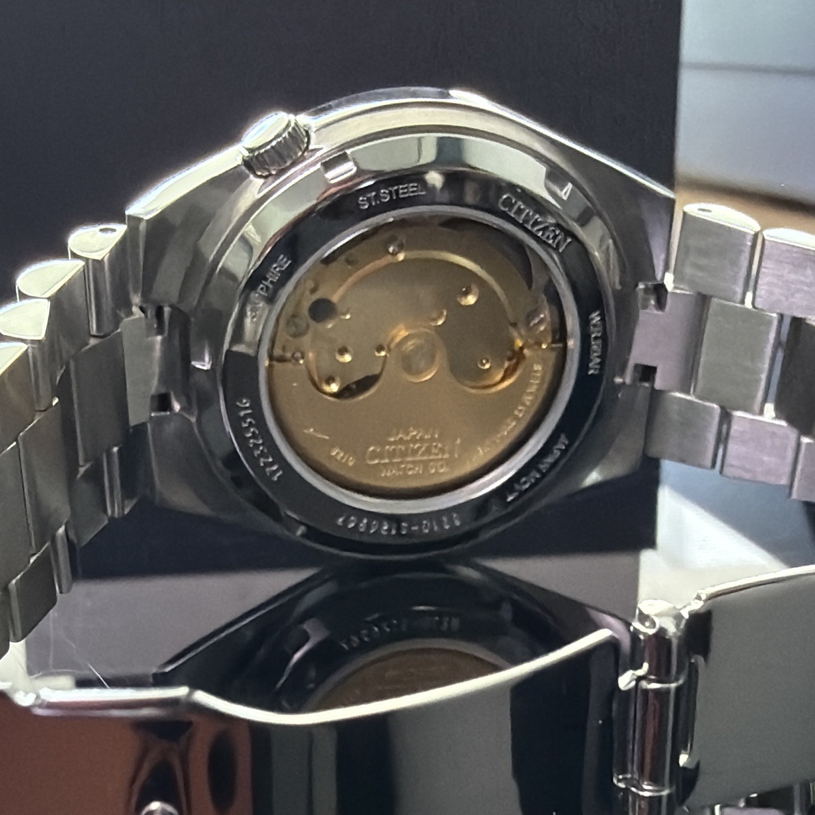Citizen Tsuyosa Automatic Blue Sunburst Dial 40mm Steel Bracelet 50m Date
