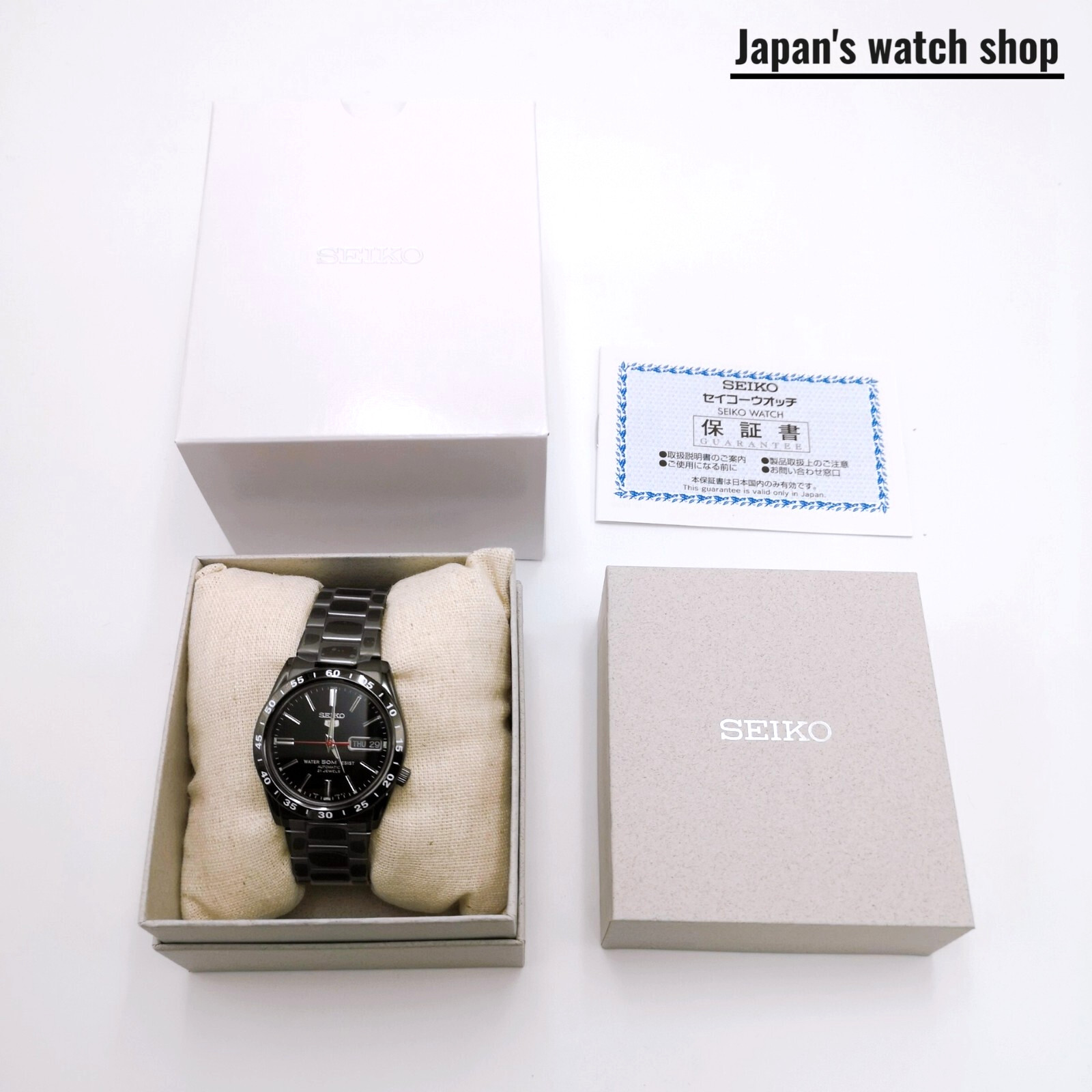 SEIKO SEIKO5 SNKE03K1 Black Automatic Men’s Watch New in Box