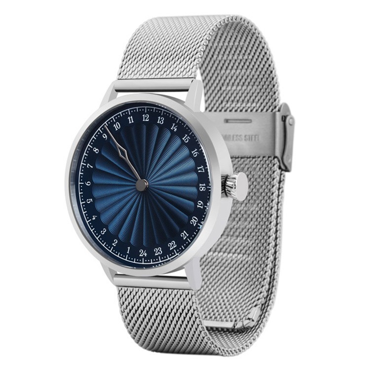 Svalbard SOLFESTUKA AA15A Swiss Quartz Blue Steel 24H Mesh Men’s Watch