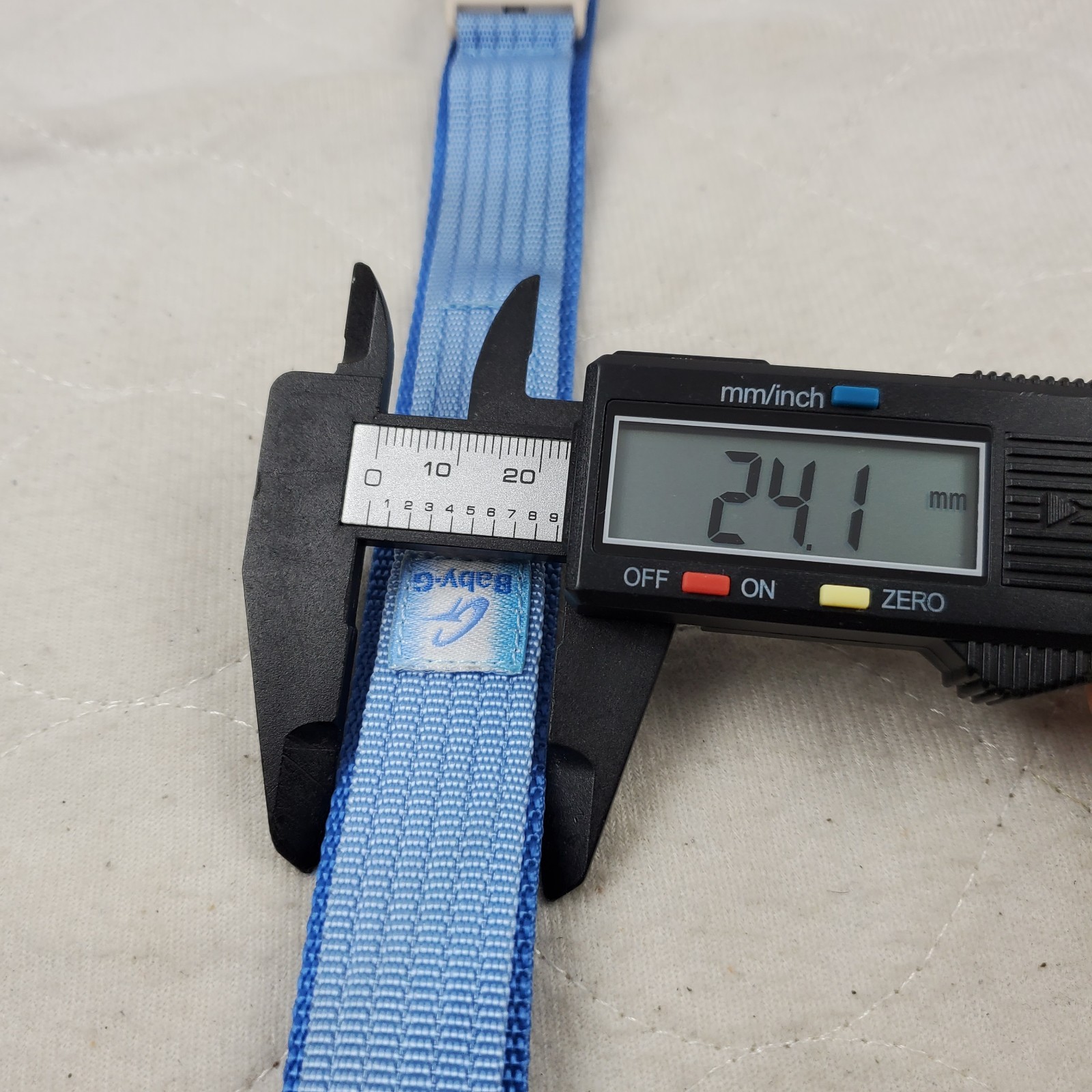 GENUINE CASIO BABY-G BABY BLUE CLOTH ONE-PIECE WATCH BAND STRAP