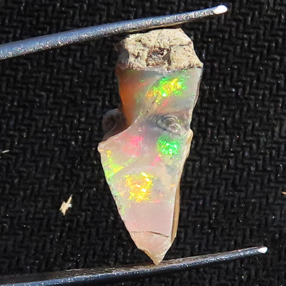 6.45 Cts 100% Natural Ethiopian Opal Rough Beautiful Gemstone 11x19x6 mm LK866