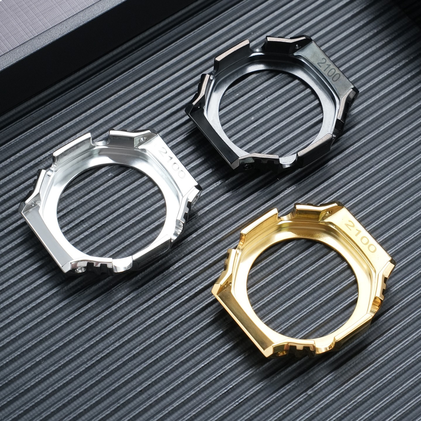 For Casio GA-2100 GA-2110 Mod Kit CasiOak GA-B2100 GA2100 Steel Watch Band Case