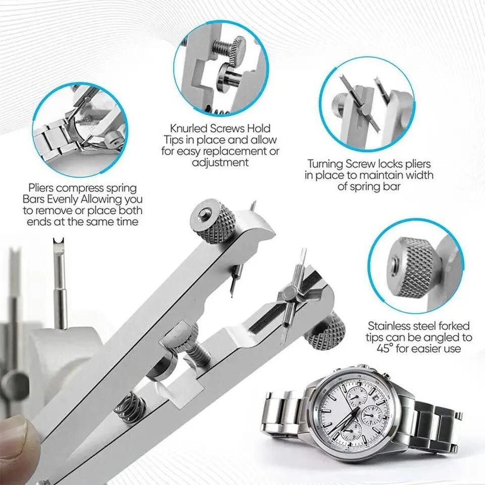 Watch Spring Bar Plier Spring Bar Tweezer Tool for Watch Wrist Bands St*