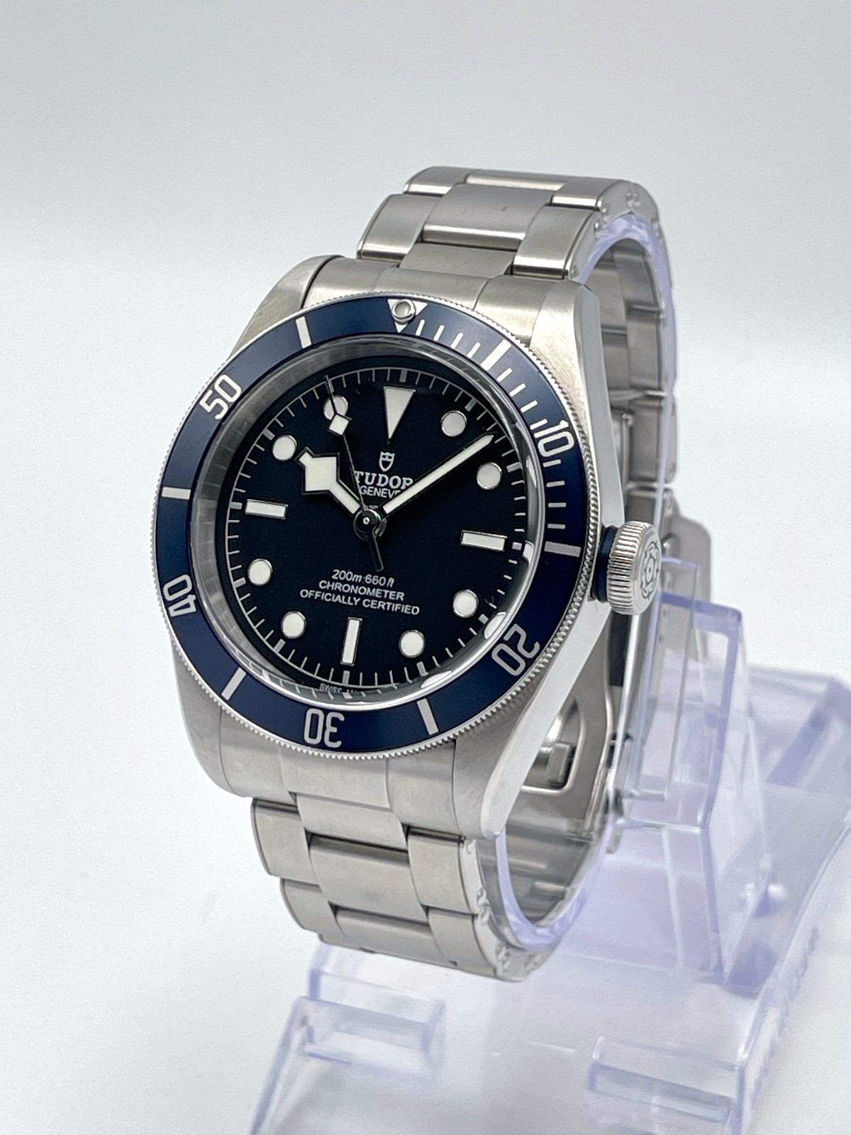 Tudor Heritage Black Bay 41mm 79230B Automatic Black Dial Blue Bezel Papers