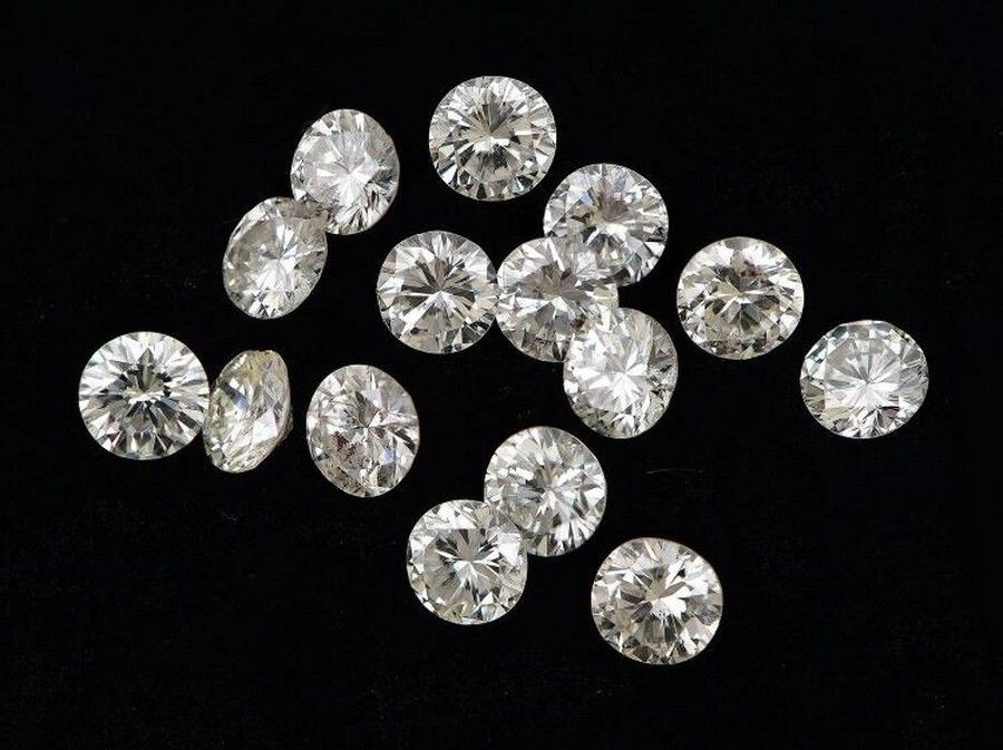 22 Pcs Loose CVD Diamond 2.30 MM Round – D to F – Color IF Clarity Certified