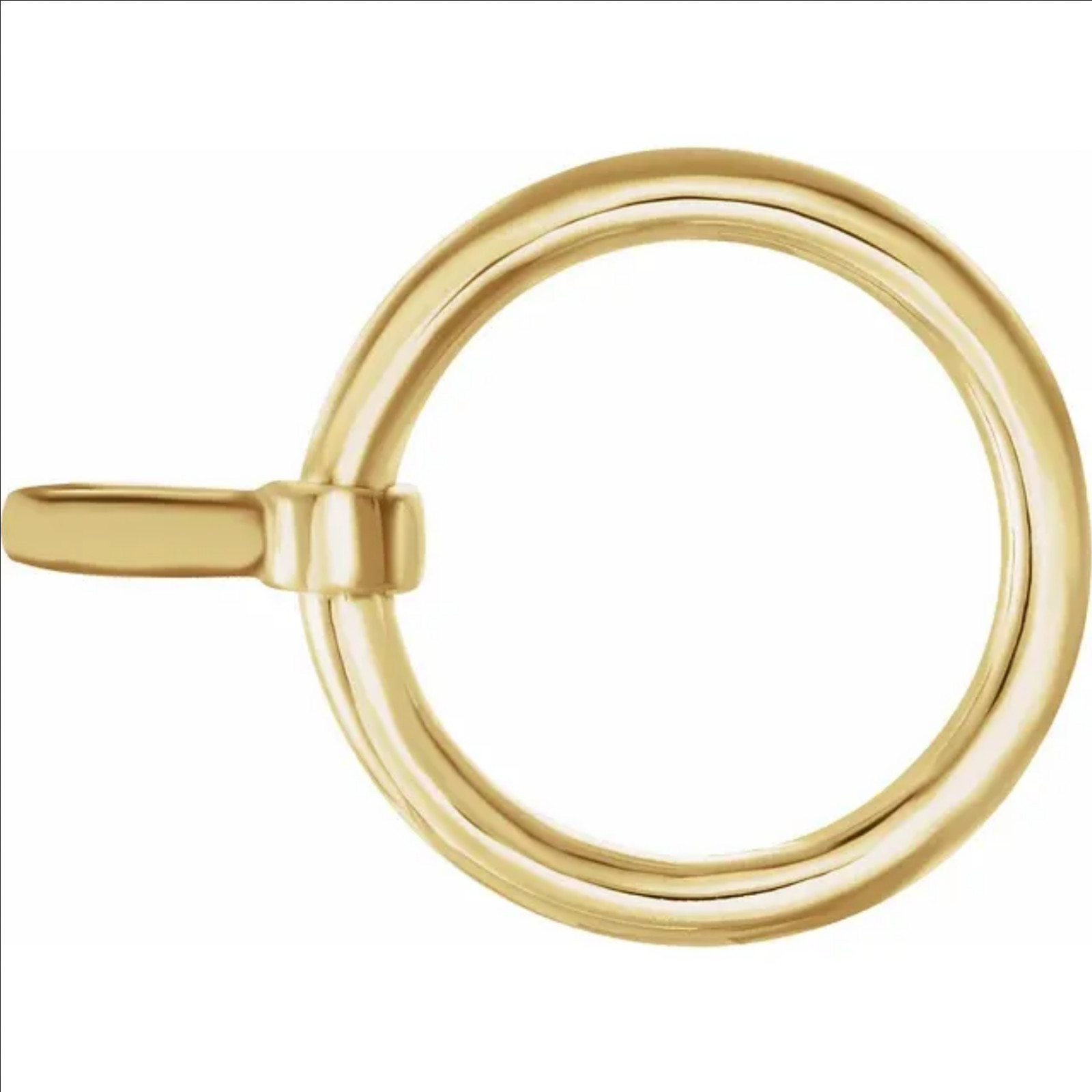 10k 17.4mm Toggle Ring SOLID Yellow Gold end Clasp USA MADE