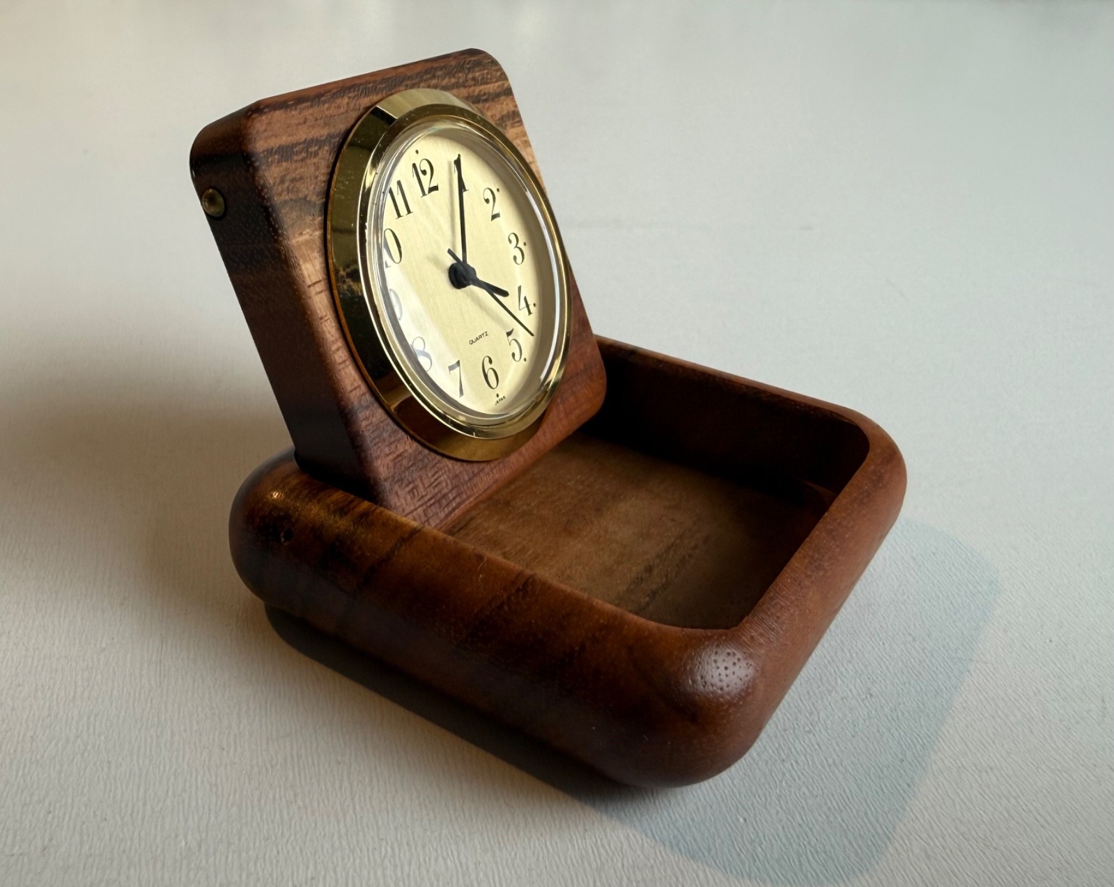 Vintage Pau Ferro Wooden Poptop Pocketwatch by Stephen Long & Kate Christoon