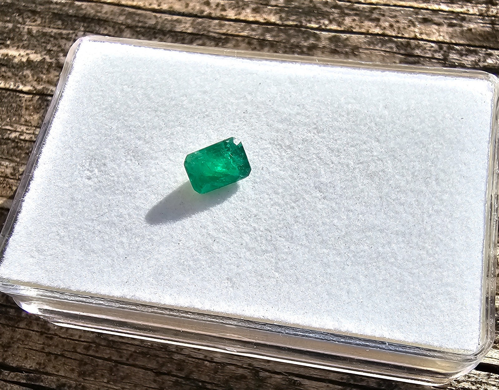 Emerald 6.9×4.7mm Emerald Cut Loose Gemstone!