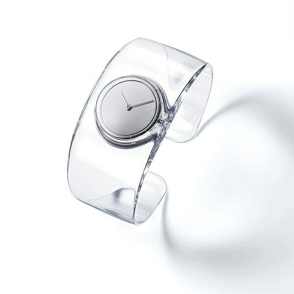 Issey Miyake O SILAW001 Tokujin Yoshioka Design Clear Bangle Watch Quartz
