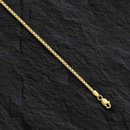 10k Yellow Gold 18″ Classic Box Link Pendant Chain/Necklace 1.4mm 5.6 Grams