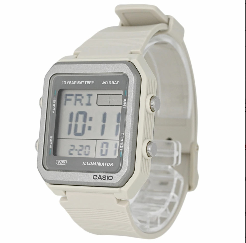 CASIO W-221H-8AJF Big LCD World Time 10 Year Battery WR50m Digital Watch New JPN