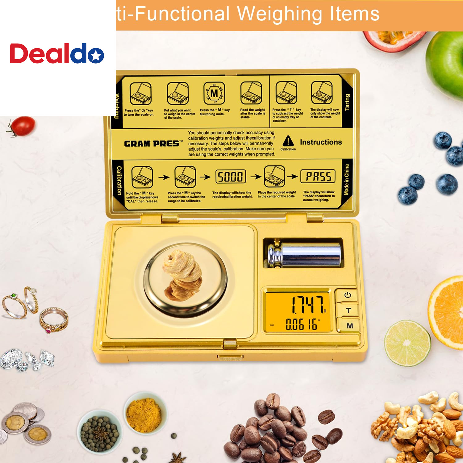 High Precision Milligram Scale,50G/0.001G Digital Mini Pocket Gram Scale,Mg Scal