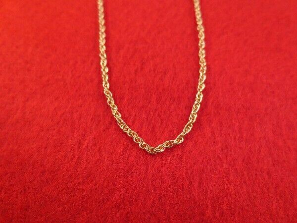30 INCH 14KT GOLD PLATED ROPE CHAIN NECKLACE- USA SELLER
