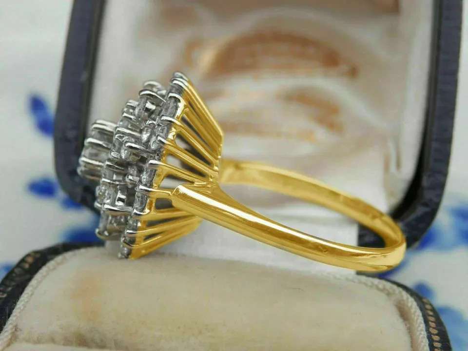 1.70Ct Lab Created Diamond Engagement Wedding Ring 14k Yellow Gold Finish