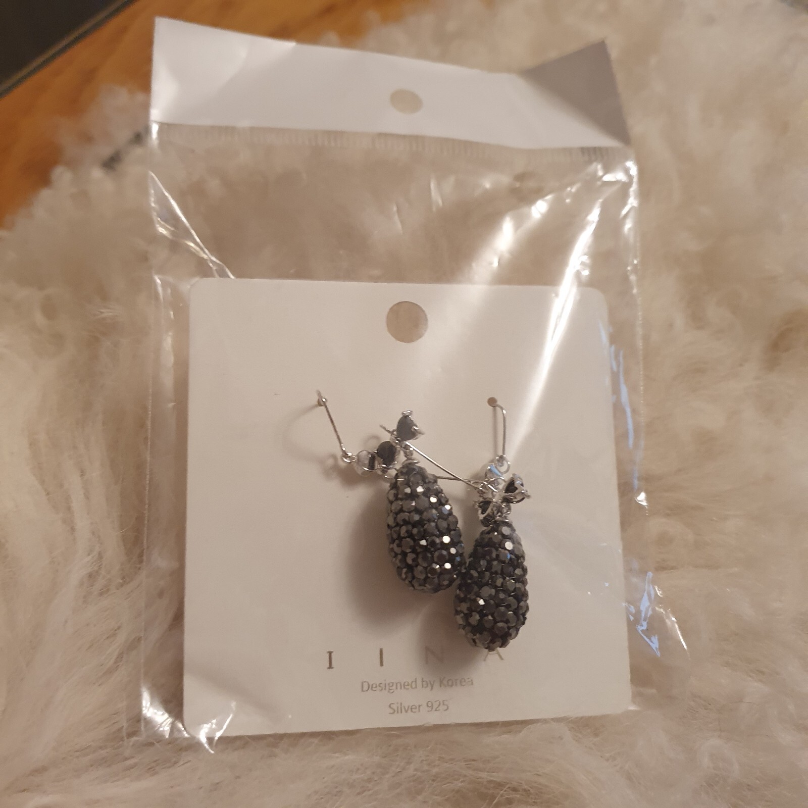2Pcs Solid 925 Sterling Silver Ear Cuff Rings Designed by Korea