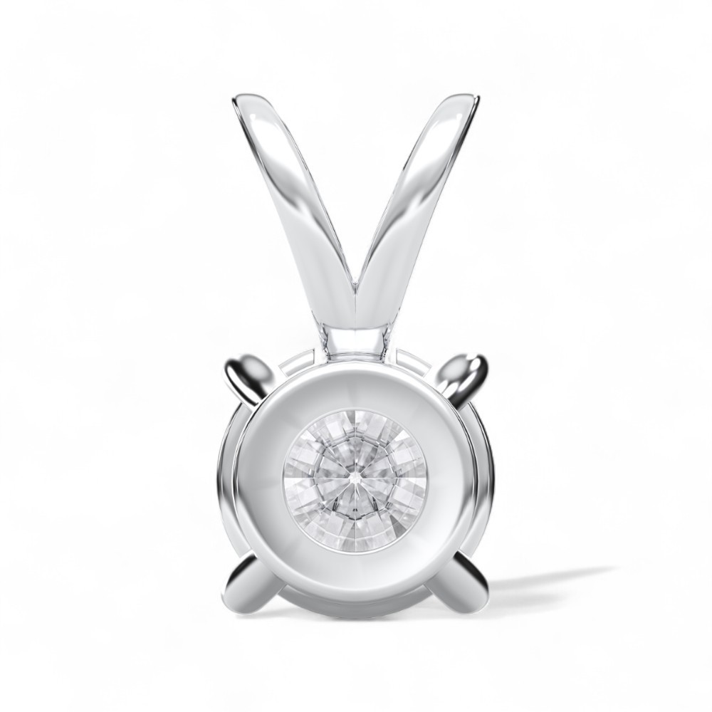 IGI Certified 1ct Round Lab Created Grown Diamond Pendant Necklace 14k Gold