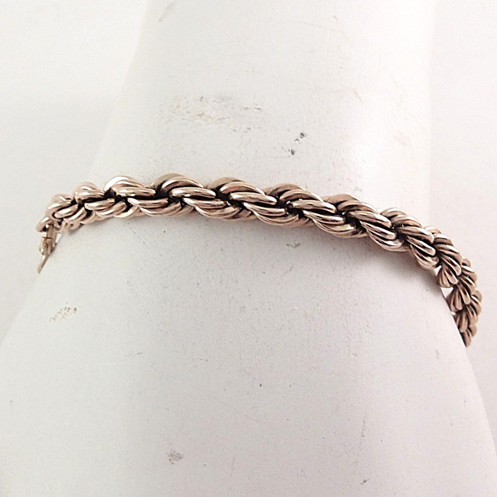 Vintage 12K Gold Filled Bracelet 7″ Rope Chain 11.2 grams 4.8mm GF