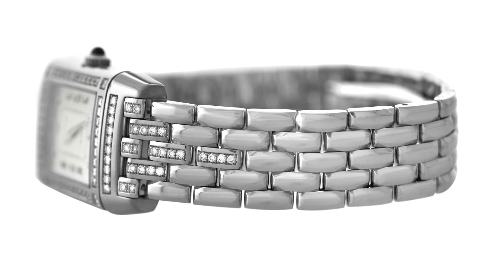 Jaeger-LeCoultre Reverso 267.3.08 Diamond 106 Gr. 18k White Gold 21 x 28MM Watch