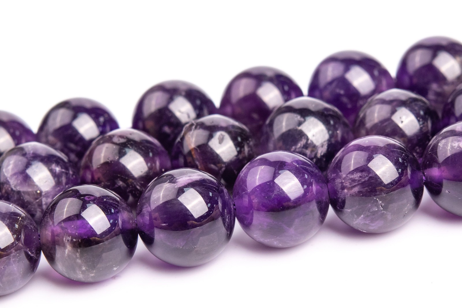 Natural Deep Purple Amethyst Bead Grade AAA Round Loose Beads 6/8/10/11-12MM
