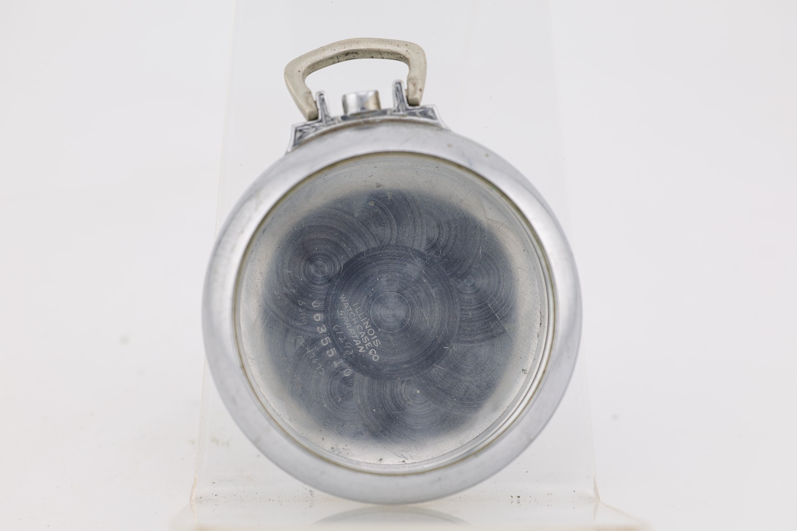 ILLINOIS SPARTAN 18s POCKET WATCH CASE 53.7mm, 45.4mm MOVEMENT SEAT (NN)