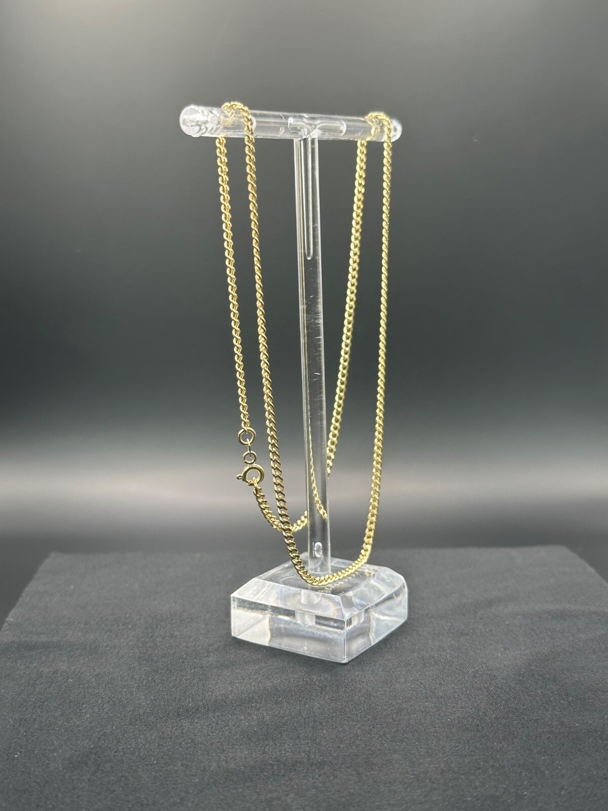 14K Yellow Gold Curb Link Chain Necklace 18″2.2mm 2.75g 585 Stamped Real Genuine