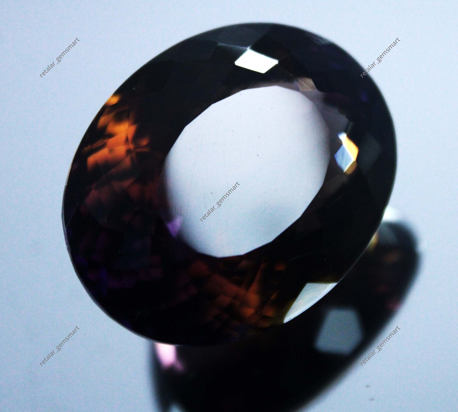 77.70 Ct Oval Shape Loose Gemstone CERTIFIED NATURAL Multi Color Ametrine