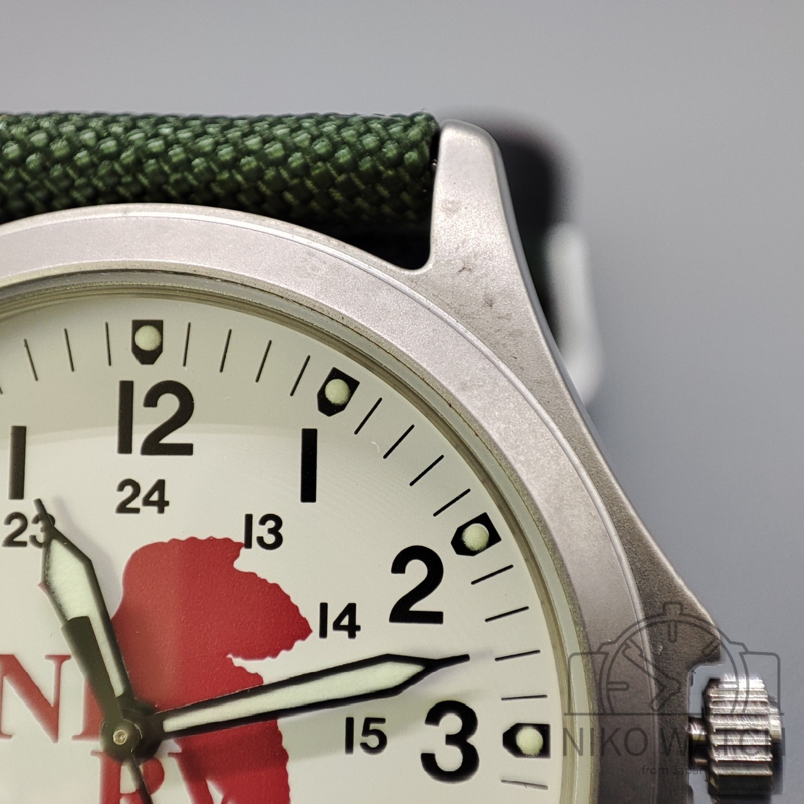 Neon Genesis Evangelion Official Military Wristwatch Movic Japan [Excellent]