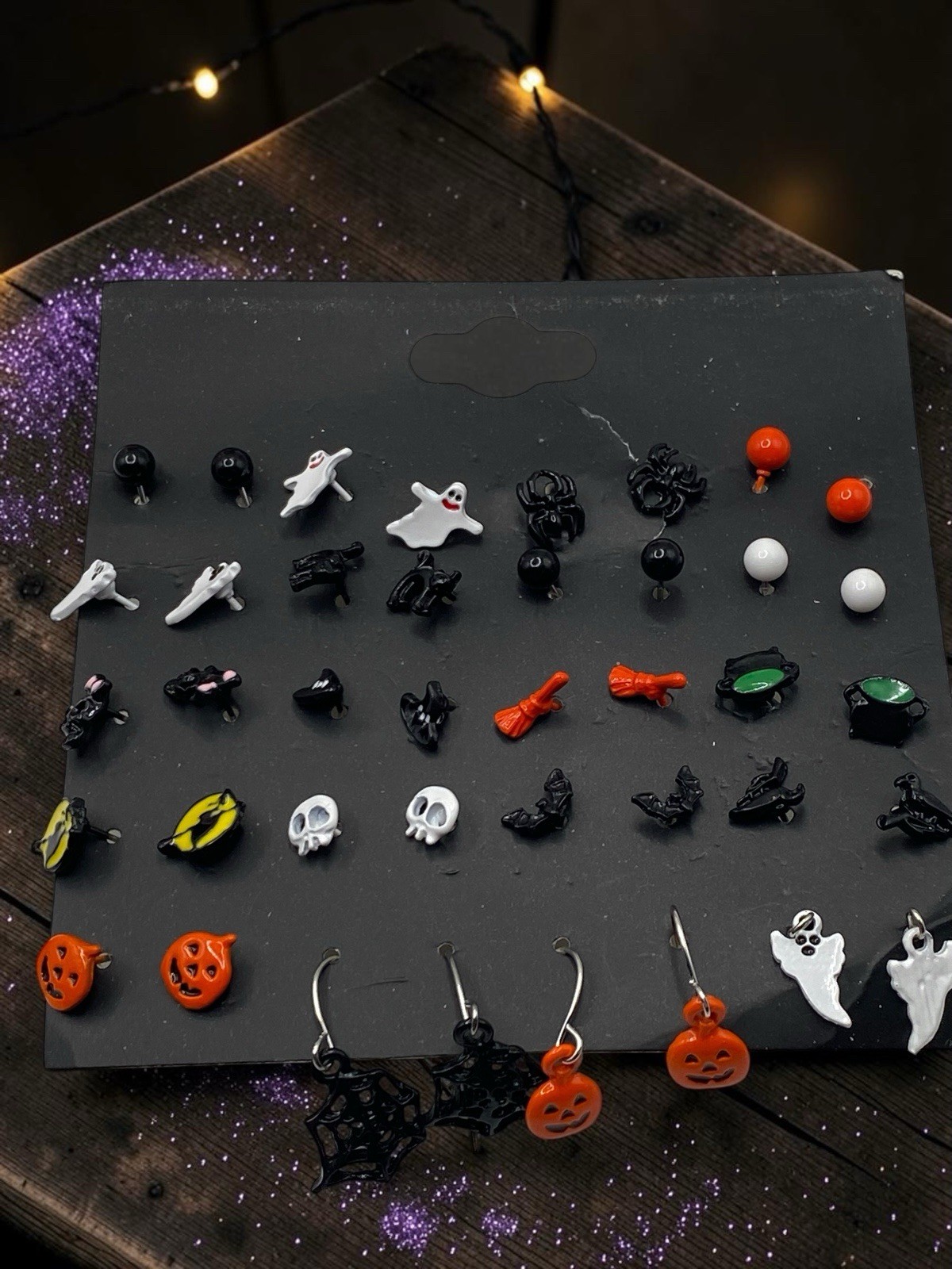 Lot Halloween Earrings Jewelry Lot Claire’s Ghost Pumpkin Spider Bat 40+ Pairs