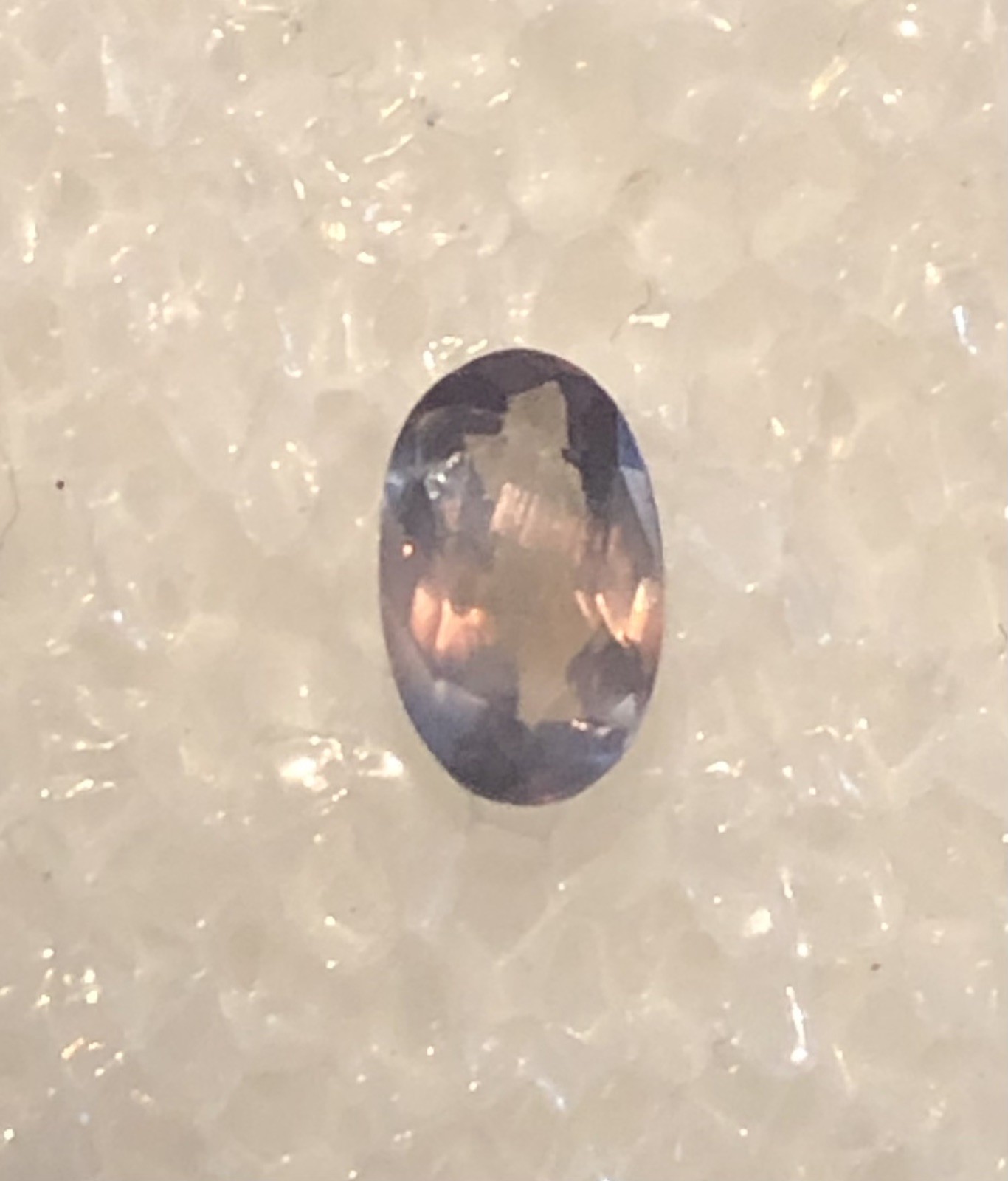 .75ct 6.9 X 4.4mm Natural Alexandrite-India-Great Color Change!