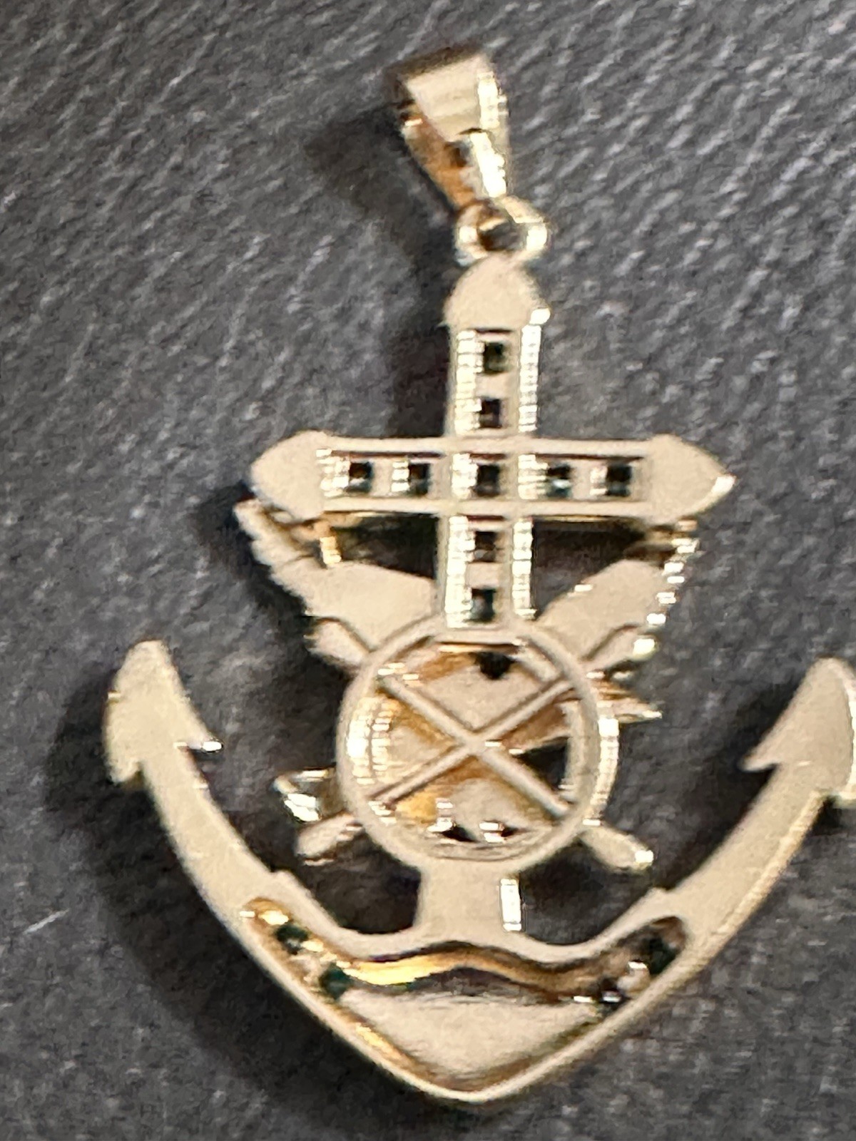 Cross Anchor Pendant Beautiful 14 Kt Gf
