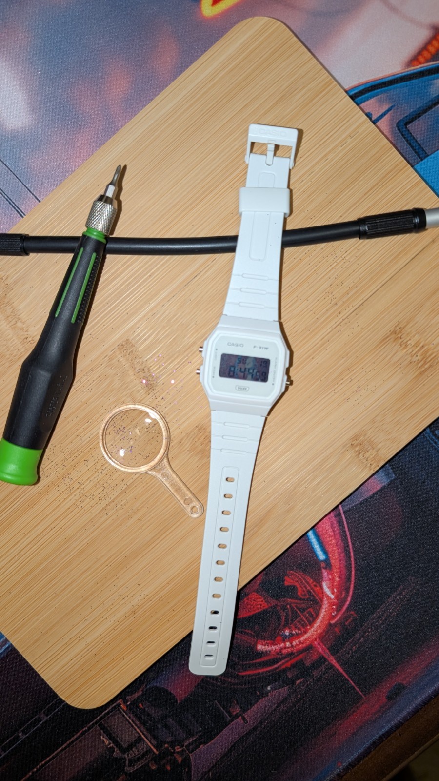 Shining Mewtwo Casio Watch F-91W | Handmade Pokémon Mod | Retro Nostalgia