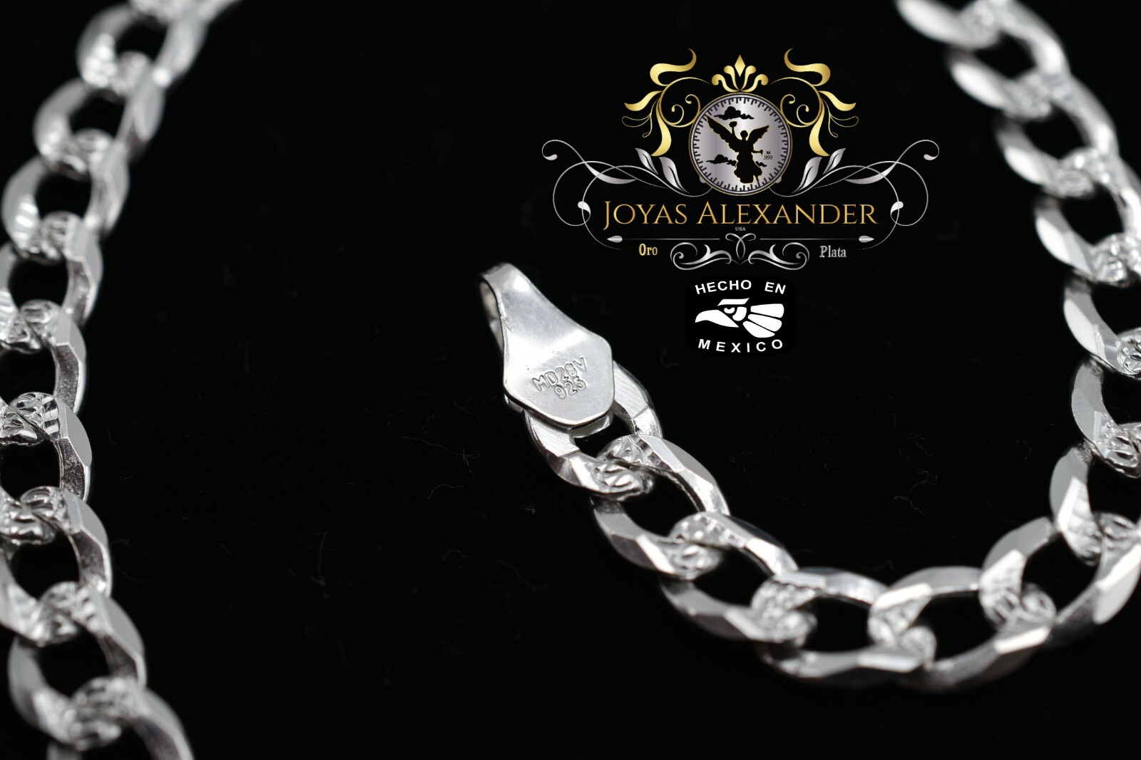 Curb Link Men’s Chain Plata Mexico Sterling Silver Diamond Cut Women’s Necklace