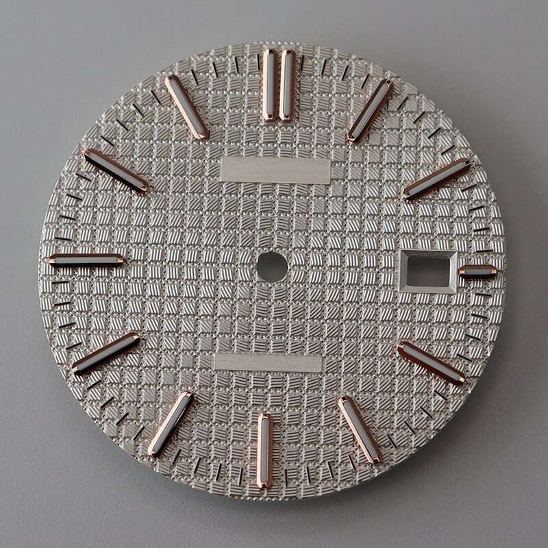 31.8mm Watch Dial Textured Face For Seiko NH35 Automatic Movement Mod Parts