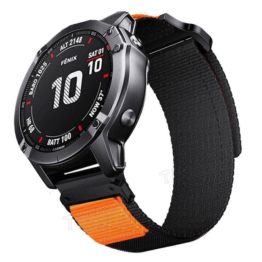 Wristband Nylon Band Strap for Garmin Fenix 8 7 7X 6 6X Pro 3 5 5X Plus Epix 965